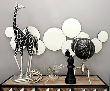 Amazon.co.jp: Deco 79 ガラスバブルクラスターウォールミラー 57